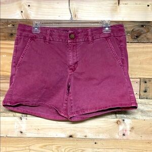 American Eagle Outfitters size 8 Midi Chino Mauve Pink Mid-rise 5” Inseam Shorts